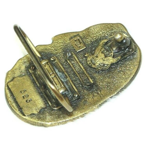 I'd Rather be Fishing Belt Buckle Vintage 1985 VTG - Picture 5 of 6